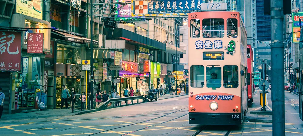 HONG KONG – WEST KOWLOON – XE ĐIỆN DING DING – SHOPPING